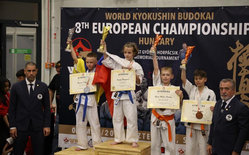 Magyarics Kristóf, a bősi karate-tehetség, Európa-bajnoki címet szerzett a Kyokushin karate versenyén.